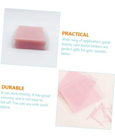 MAGICLULU 6 Sheets Double Eyelid Beauty Stickers Eye Shaping Makeup Supplies Girl Double Eyelid Sticker Invisible Tape Medical Adhesive Film Beautiful Eyes Woman Fiber Strip Pink 2.8x0.2cm Pink - Buy Online on GoSupps.com