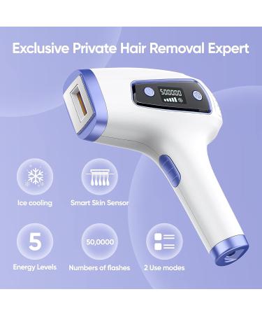BONTECH IPL Hair Removal Device with Ice Cooling - Painless Laser Hair Removal for Women - Permanent, Precision Head, Long-lasting Results - Body & Face - White - Buy Online on GoSupps.com