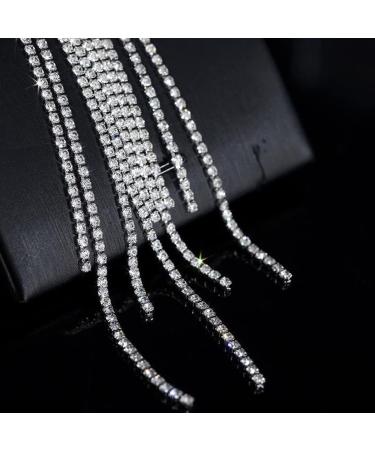 Hair clips butterfly diamond tassel hairpin fashion side bangs clip duckbill clip hair accessories for Women and Girls(Silver) - Buy Online on GoSupps.com