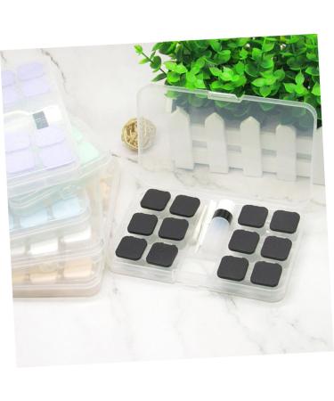 JECOMPRIS Black Contact Lens Case with Tweezers Portable Mussel Shell Design Perfect for Travel | 15.8x9.5cm Lens Care Container - Buy Online on GoSupps.com
