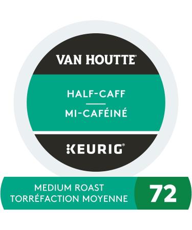 Van Houtte Half Caff K-Cup Coffee Pods 72 Count For Keurig Coffee Makers Half Caff 72 Count ( Pack of 6 ) - Buy Online on GoSupps.com