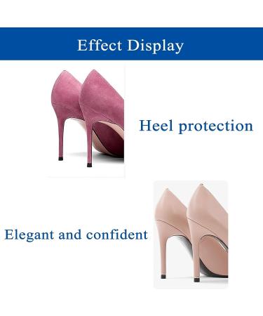 24 Pairs Women's High Heel Replacement Tips & Protectors - Shoe Repair Kit for Grass & Events - Apricot - Buy Online on GoSupps.com