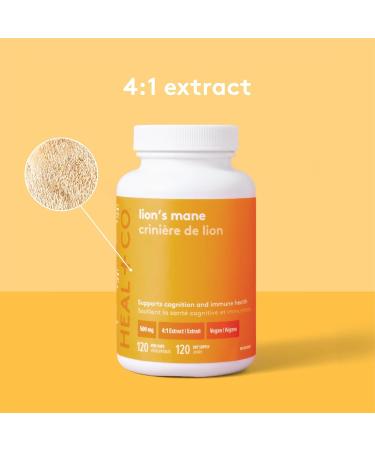 HEAL + CO. Lion's Mane 120 Caps - Buy Online on GoSupps.com