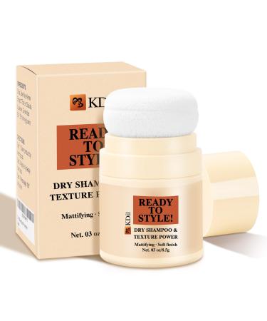 KDil Mattify Dry Shampoo Powder - Natural Benzene-Free Formula for Instant Refreshment No Residue Travel-Friendly Non-Aerosol Volumizing Powder for All Hair Types 8.5g