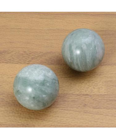 Buy Gleavi Marble Baoding Balls for Muscle Relaxation | Stress Relief Massage Balls - Perfect Gift for Middle-Aged - Medium Green - Buy Online on GoSupps.com