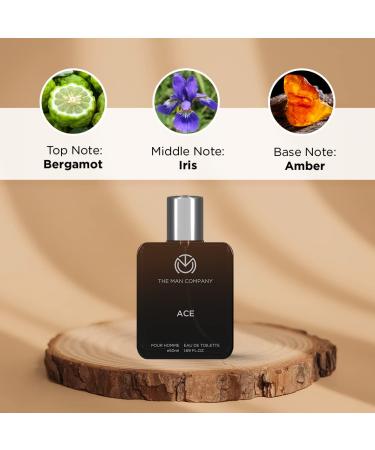 The Man Company Ace Perfume for Men - 50 ml | Premium Long-Lasting Fragrance | 24-Hour Freshness | Citrusy & Exotic | Perfect For Travel | Gift For Men - Buy Online on GoSupps.com