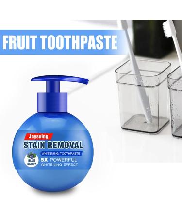 NVYUE Press Toothpaste Baking Soda Whitening Toothpaste - Stain Removal & Cleaning Power, Fluoride-Free (Blueberry Flavor) - Buy Online on GoSupps.com