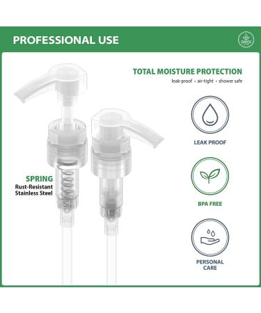 Bar5F 1 Liter Shampoo/Conditioner Dispenser Pump - 28mm Neck Size, Adjustable Height - Natural (Clear) - Pack of 1 - Buy Online on GoSupps.com