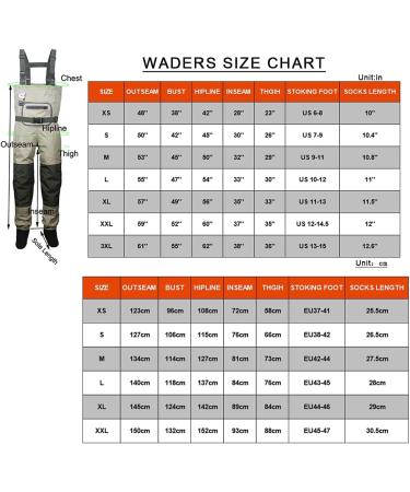 Buy Kylbooker Angler Wading Fishing Waders for Men - Breathable & Affordable Fly Fishing Trousers in XXL Khaki & Olive Green - Buy Online on GoSupps.com