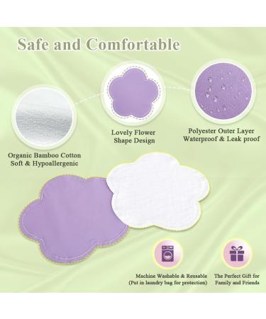 2 Pack Organic Bamboo Cotton Castor Oil Pads - Cyst Compress - Washable Reusable Nursing Pads for Sleeping (Castor Oil Not Included) - Buy Online on GoSupps.com