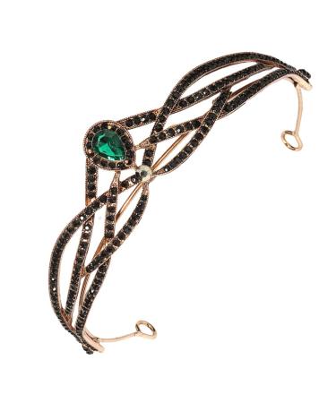 Beaupretty Princess Bride Baroque Headband - Emerald Crystal Tiara for Wedding and Halloween - Buy Online on GoSupps.com
