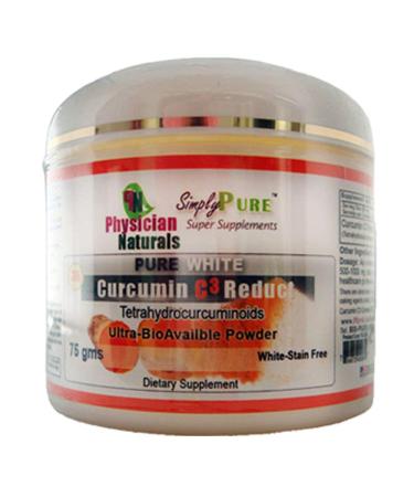 Pure White Curcumin C3 Reduct Powder 3X Absorption and 180X More Concentrated Than Turmeric Powder 75 GMS