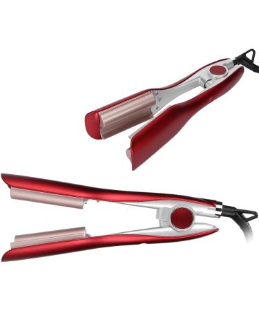 Hair Crimper Hair Crimpers Hair Wavers for Women 5 Modes Adjustable Hair Crimpers Lightweight Portable Red Hair Curling Iron Wand for Women Long Hair Curling - Buy Online on GoSupps.com