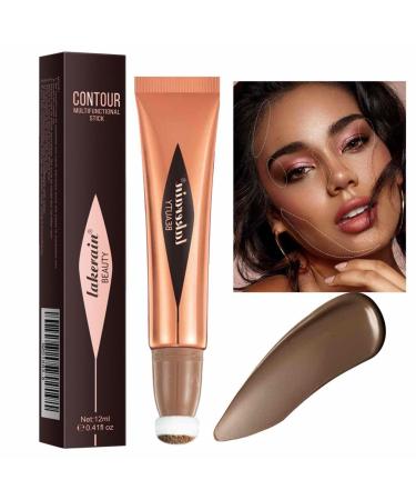 Liquid Stick | Creamy Multi-Stick | Versatile Highlighter Makeup Stick Adds Shimmer Blends Effortlessly Highlighter Contouring for Cheeks Dtt Contour Liquid 06#