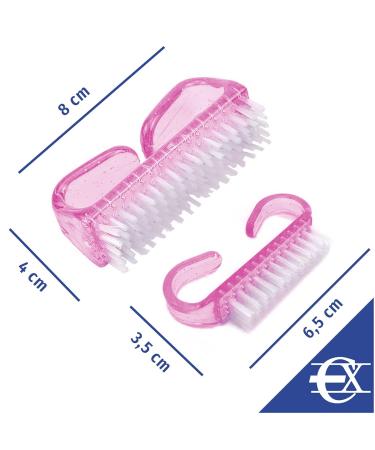 EuroXanty Nail Brush Set | 2-Piece Hand Brush Set for Nails Body & Pets | Large & Small Bathing Brushes | Violet Color - Buy Online on GoSupps.com