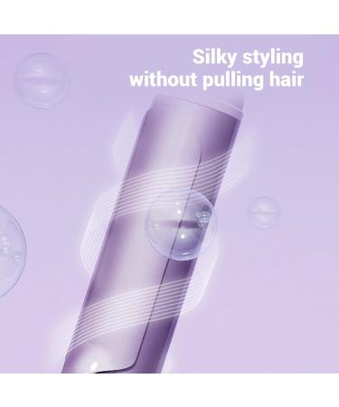 40mm Rotating Curling Iron Negative Ions Curling Wand Automatic Hair Curler with Long Barrel 10S Fast Heating Temp Adjustable Ceramic Hair Crimper for Home & Travel - Buy Online on GoSupps.com