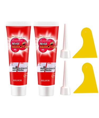 Mould Magic Extreme Gel UK Mould Magic Remover Household Mold Remover Gel Powerful Mould Magic Gel Cleaner For Wall Tiles Wall Corner And Kitchen Bathroom Sink (120g-2Pack) 1 g (Pack of 1)