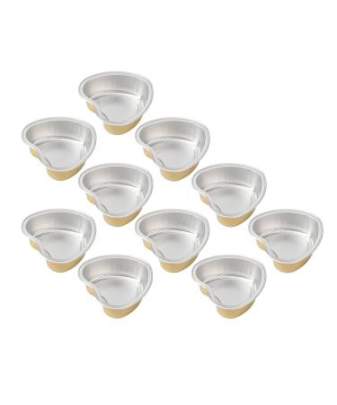 Wax Aluminum Melting Bowls - Golden Heart Shape High Temperature Resistance for Hair Removal | International Shipping - Buy Online on GoSupps.com