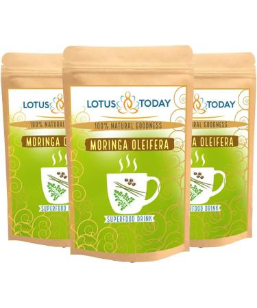Moringa Tea Caffeine Free Energy Boost Herbal Tea Loose Supergreen Leaves 85g - Buy Online on GoSupps.com