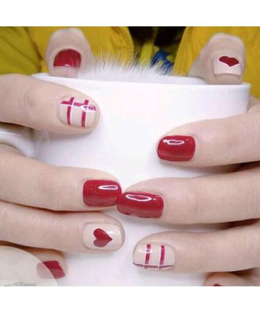 dijiusidy Nail Art Stickers Self-Adhesive Fingernail Decal with Strap Glue DIY Art Decor Full Cover Manicure Kits for Women Girls YMX213 - Buy Online on GoSupps.com