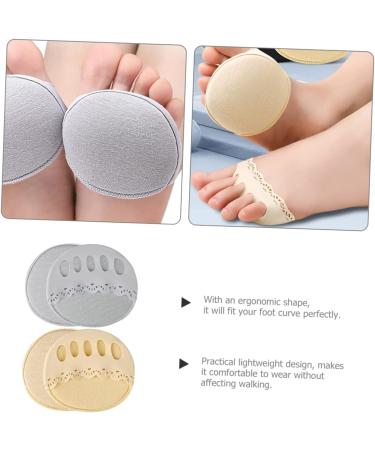 FRCOLOR 2 Pairs Tabi Socks with Forefoot Padding Cast Covers for Shower Leg Half Invisible Socks Toe Socks Foot Cushion Heel Pad Women Socks Half Socks Cotton Women's Lace - Buy Online on GoSupps.com