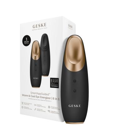 Geske |SmartAppGuided Warm & Cool Eye Energizer |6 in 1 |Eye massager |Massage device against dark circles |Remove tear bags and loopholes |Electrical eye massage gray