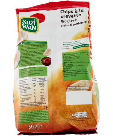  Italian Gourmet E.R. Suzi Wan Cialde di Gamberetti Pack of 3 crispy waffles made with tapioca flour and shrimp 50g + 400g box - Buy Online on GoSupps.com