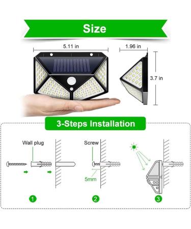 Courtyard Light Solar Light Outdoor Solar Lamp with Motion Solar Led Light Waterproof Sunlight Powered for Garden Decoration - Buy Online on GoSupps.com
