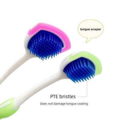 Effective Tongue Scraper & Brush Set (4PCS) - Eliminate Bad Breath & Enhance Oral Hygiene | International Shipping Available - Buy Online on GoSupps.com