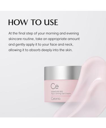 Celonia Signature Bio Aqua Calming Gel Cream Korean Luxury Anti-Aging Skincare Premium Bio Stem cell Skin Care Cooling Calming Soothing And Deep Hydrating Cream For Face 50ml - Buy Online on GoSupps.com