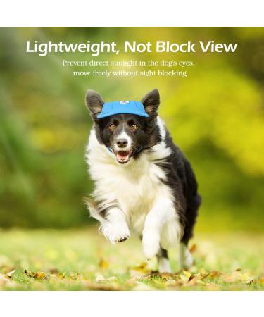 Pawaboo Dog Baseball Caps - Adjustable Pet Hats with Elastic Ear Holes for Sun Protection | Dog Outfits for Small Medium & Large Dogs - Stylish Blue Cap - Buy Online on GoSupps.com
