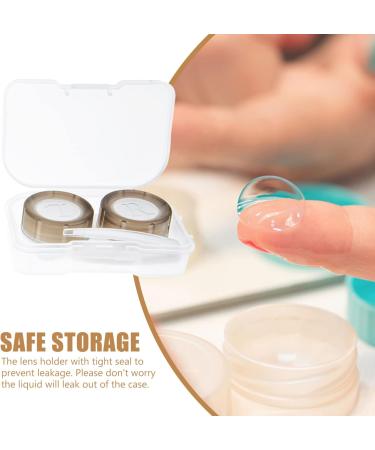 Healvian 8PCS Portable Contact Lens Case Kit - Travel-Friendly with Tweezers & Remover Bottle for Daily Use - Buy Online on GoSupps.com
