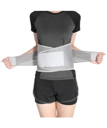 BreataThable Adjustable Abdominal Brace Belt for Waist & Lumbar Support - Pain Relief for Men & Women (Gray L) - Buy Online on GoSupps.com