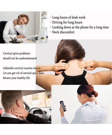 Nakeah Samnuerly Neck Traction Device - Adjustable Inflatable Neck Support for Pain Relief & Correction | Red - Buy Online on GoSupps.com