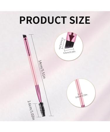 12 Pieces Dual-Ended Brow Brush Set - Eyebrow & Spoolie Brushes for Precision Shaping & Filling | International Shipping Available - Buy Online on GoSupps.com