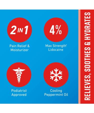 O'Keeffe's Healthy Feet Pain Relief Cream 3oz Tube - Foot Pain Cooling Treatment - Buy Online on GoSupps.com