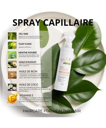 Spray capillaire hydratant naturel pour cuir chevelu sec et cheveux secs (250 ml) - anti-pelliculaire anti-d mangeaisons & pousse des cheveux - Buy Online on GoSupps.com