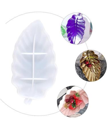 NUOBESTY 1pc Leaves Silicone Mold Silicone Molds Fruit Trays Soap Dish Silicone Fruit Tray Mold Crystal Plate White 16x9.9cm - Buy Online on GoSupps.com