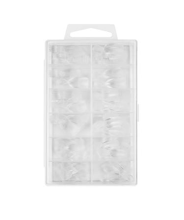 Dashing Diva GelXtend Nail Tips - Clear Medium Round Press On Nails with LED Glue - Lasts Up to 14 Days - Customizable Gel Nails for a Stunning Look - Buy Online on GoSupps.com