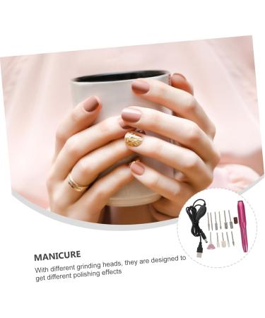 Beatifufu 1set Nail Polisher Manicure Grinder Manicure Kit Nail Drill Bit Gel Nailpolish Professional Pedicure Kit Nail Bits Gel Nail Kit Electric Nail File Electric Nail Drill Aluminum 13x2.5cm Rosy - Buy Online on GoSupps.com