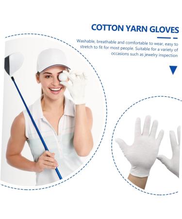 minkissy 12pairs Gloves Wax Bath Liners Wax Bath Mittens Paraffin Wax Mittens Paraffin Bath Mittens Santa Cosplay Costume Work Glove White Cotton Yarn Labor Protection Cotton Jewelry - Buy Online on GoSupps.com