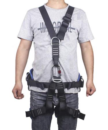 CroSight Climbing Seat Belt | Caving & Rock Climbing Equipment | Rappelling & Rescuing Gear | Black & Dark Blue - Buy Online on GoSupps.com
