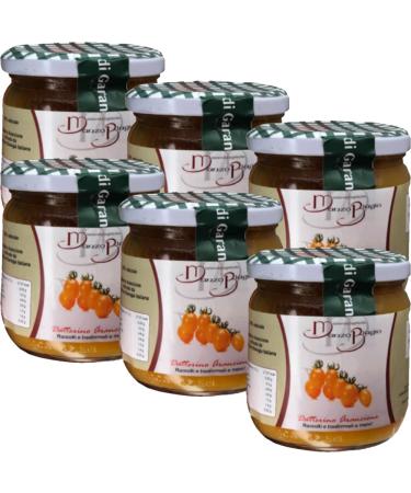 Amanti taste and passion Sauce Tomate Datterino Orange | Ferme Bio B uf Biagio | 6 Pots en Verre de 425 Gr | Agricotura biologique | Piana del Sele | R colt s la main