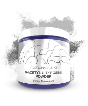 N-Acetyl L-Tyrosine Powder | 125 Grams | NALT | Amino Acid Supplement | Natural Nootropic Supplement | Supports Memory Learning and Focus | Supports Healthy Stress Levels 4.41 Ounce (Pack of 1)