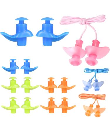 Swimming Ear Plugs - Reusable Waterproof Silicone Ear Plugs for Kids | 3 Pairs Ideal for Swimmers & Bathing - Buy Online on GoSupps.com