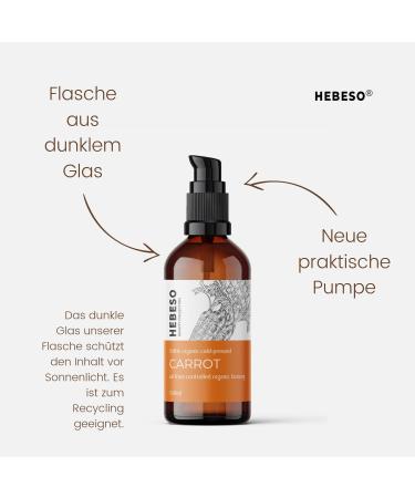 100% Organic Cold Pressed Carrot Oil - 100ml | Beautiful Tan & UV Protection | Restores Elasticity & Smoothness - Buy Online on GoSupps.com