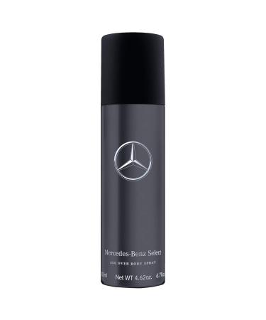 Mercedes-Benz Select All Over Body Spray - Woody Amber Fragrance for Men with Bergamot and Musk - All Day Freshness - Ideal Gift for Men - 6.7 oz - Buy Online on GoSupps.com