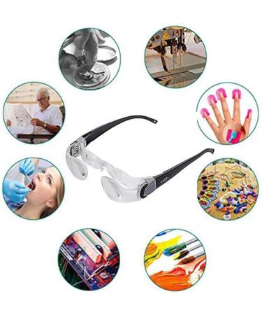 Headband Magnifier 2.1x Head Mounted Magnifying Glasses Hands-Free Head Worn 3 Diopter Lens for Tv Electronics Eyelash Crafts Jewelry Circuit Watch Repair A/A - Buy Online on GoSupps.com