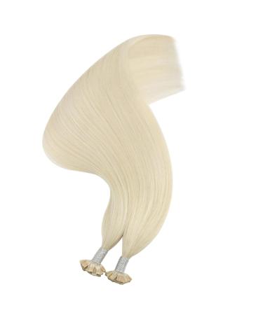 Ugeat Real Hair Bonding Extensions - Platinum Blonde 18 (45cm) Keratin Hair Extensions 50g Premium Quality - Buy Online on GoSupps.com