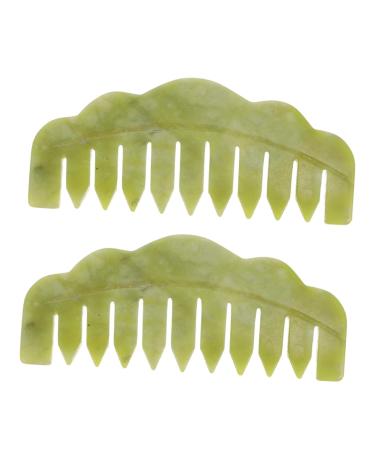 Beavorty Jade Scalp Massage Comb Set - 4 Pieces Hair Care Tools for Women | Handheld Face Washing & Relaxing Massage Device - Buy Online on GoSupps.com